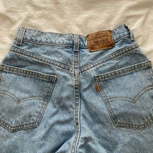 levis vintage 580 orange tab baggy fit jeans